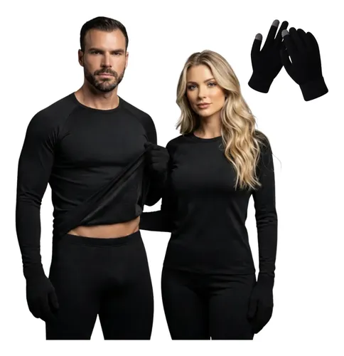 Kit Conjunto Térmico 3 Peças Camisa Calça Luva God Talent