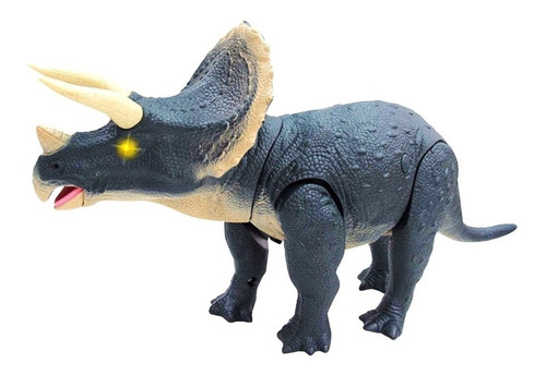 Dinosaurio Triceratops Camina Luz Y Sonido Art 80066