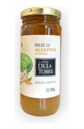 Dulce De Alcayota Con Almendras *280g Casa De La Torre