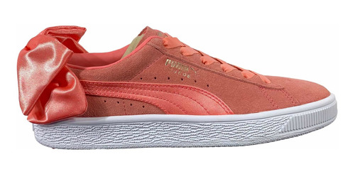 Tenis Puma Suede Bow Coral Mujer 367317-01 Look Trendy