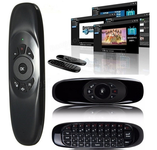 Imagen 1 de 10 de Air Mouse + Teclado Inalámbrico Giroscopio Tv Box Pc Android
