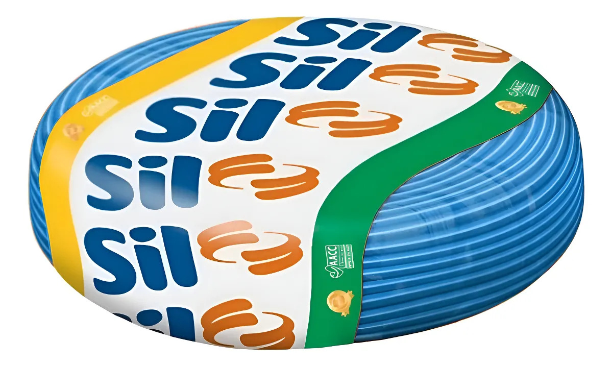 Cabo Flexível 6mm2 750v 10 Metros Sil Flex Fio Cor Diversas Azul