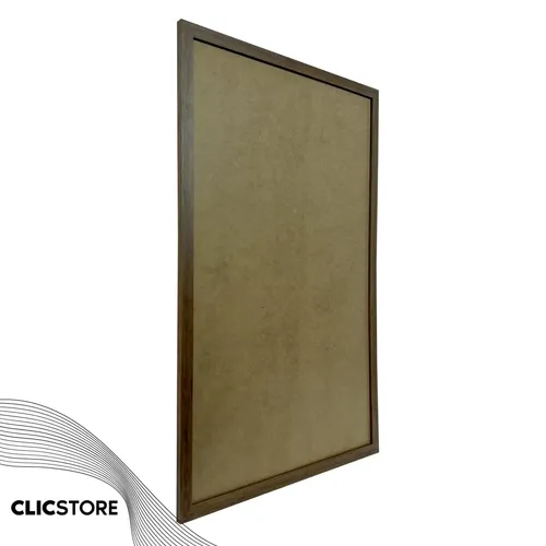 Moldura 50x70 com Acetato para Poster Quadros Foto Fotografia Diploma Quebra Cabeça Sala Quarto Clic Store Cor Marrom: imagem 2
