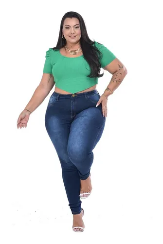 Calça jeans strech hotsell feminina cintura alta