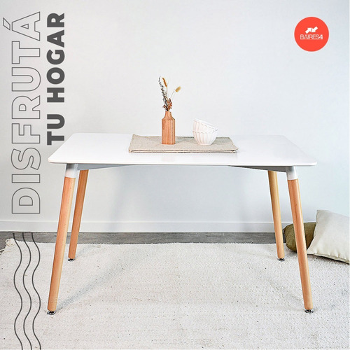 Imagen 3 de 6 de Mesa De Comedor Eames 140x80 Cm | Contado