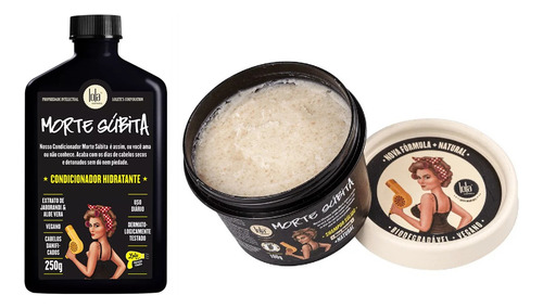 Shampoo Solido 100g + Acondicionador 250ml Morte Súbita Lola