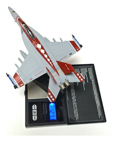 Miniatura Diecast 1/100, Avión F18 Super Hornet, Vfa102 Us N