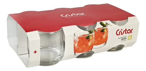 Set 6 Vasos Bajos Modelo Monterrey Transparente De 296ml