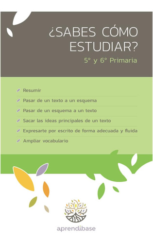 Libro: ¿sabes Cómo Estudiar?: 5º Y 6º De Primaria (spanish E