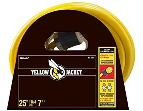 Yellow Jacket 1381 10/4 Cable De Alimentación De Generador S