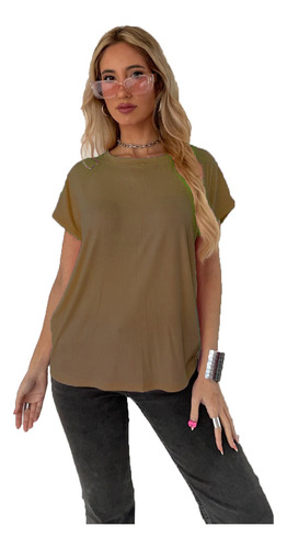 Remera Mujer Basica Cuello Redondo Remeron Dama Morley