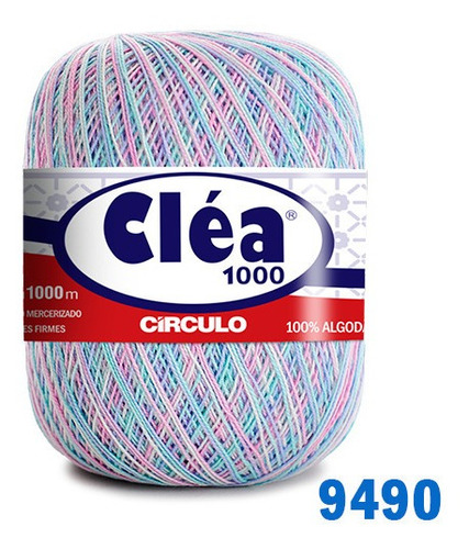 Linha Cléa 1000m Círculo Crochê Cor 9490 - Carrossel