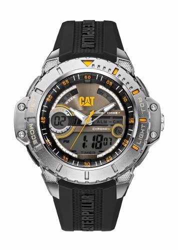 Reloj Cat Hombre Caucho Ana-digi Sumerg 100m Ma.145.21.131