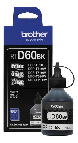 Botella De Tinta Original Brother Btd60bk Negro Dcpt310 T510
