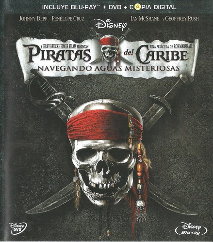 Piratas Del Caribe Navegando Aguas Misteriosas Blu Ray 3 Cds