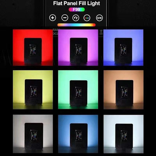 Led Rgb Video Light, Bi-color Dimmable Accessories 40w Soft