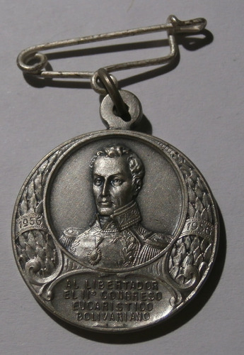Medalla Al Libertador Simón Bolívar Ii Congreso Eucarístico 