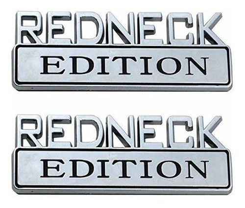Emblemas - 2 Pack Redneck Edition Exterior Emblem Car Truck 