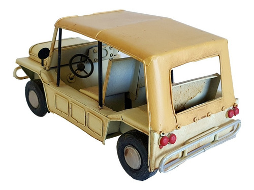 Auto De Lata Tipo Jeep Safari  Colecciones Decoracion