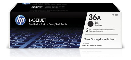 Toner Original Hp 36a Cb436d 2 Black