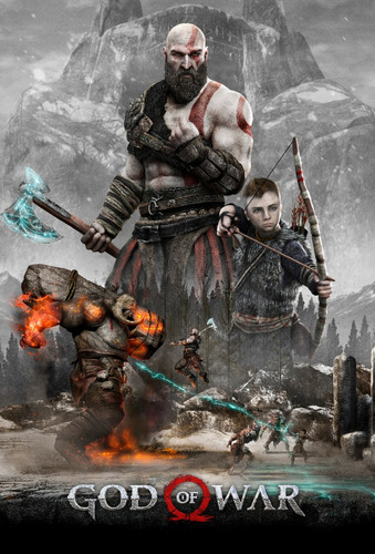 Impresión Foto - Poster God Of War 60 X 90 Cm 