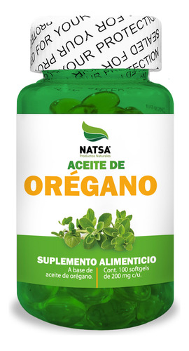 Aceite De Orégano 100 Cápsulas, Calidad Premium