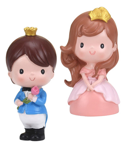 Adorno En Miniatura De Princesa Y Príncipe De Cake Decors, 2