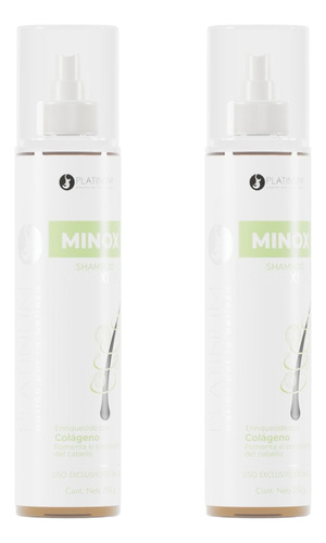 Kit De 2 Shampoo Minoxidil, Minox Platinum Para El Cabello