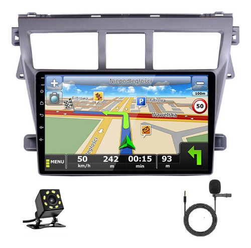 Estéreo Android Para Cámara Gps Wifi Toyota Yaris 2008-2015