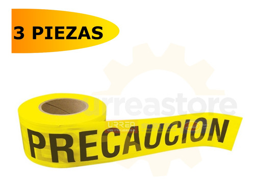 Surtek 137297 Pack 3 Cintas Barricada ''precaucion'' 100m