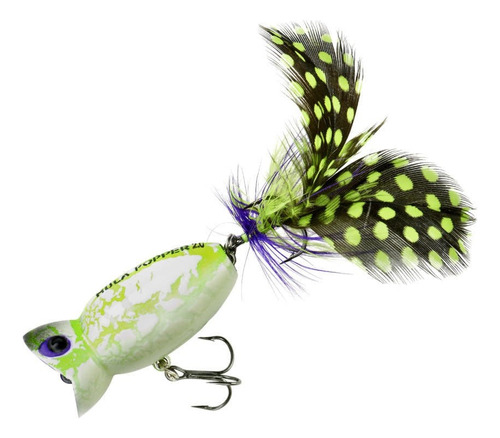 Señuelo Arbogast Hulla Popper 2.0 Tarariras White Zombie