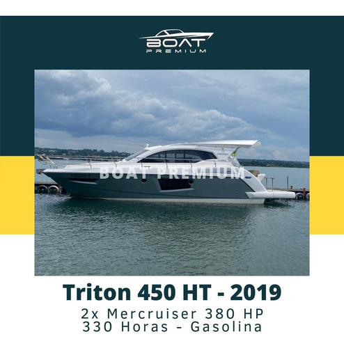 Imagem 1 de 12 de Triton 450 Ht, 2019, 2x Mercruiser 380 Hp - Coral - Real