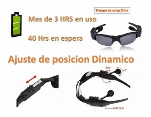 Lentes De Sol Bluetooth Manos Libres Audifonos Inalambricos