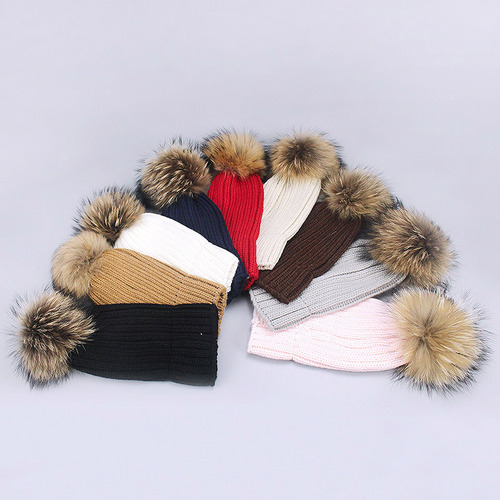 Gorro De Punto Para Padres E Hijos Maocwee, Poliéster, Gorro