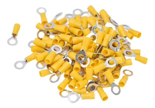 Terminal Tipo Anel 12-10awg M10 Amarelo 100pçs