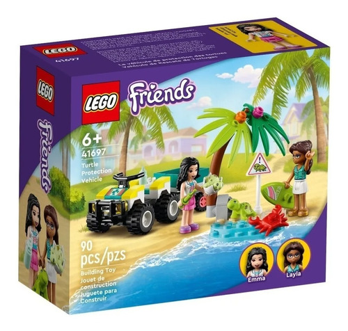 Lego Friends Vehiculo Rescate De Tortugas 90 Pzas 41697 Ed