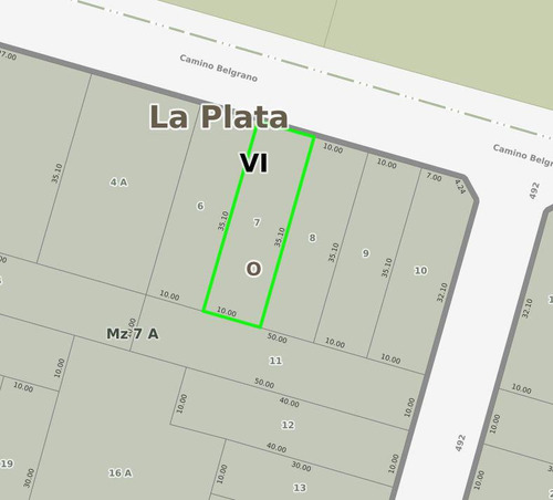 Terreno Venta 10x35 Mts- 350 Mts 2 Totales- Manuel B Gonnet