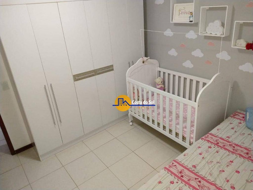Excelente Apartamento Com 2 Dormitórios À Venda, 80 M² Por R$ 295.000,00 - Recreio - Rio Das Ostras/rj - Ap0703