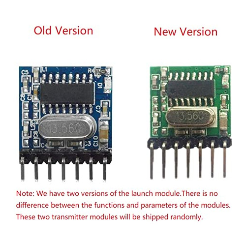 Módulo Rf Inalámbrico Qiachip 433 Mhz, Receptor Y Transmisor