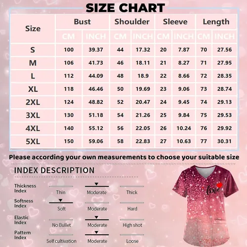 Tops De Scrubs Para Mujer, Uniforme Estelar, V-cuello, Con B