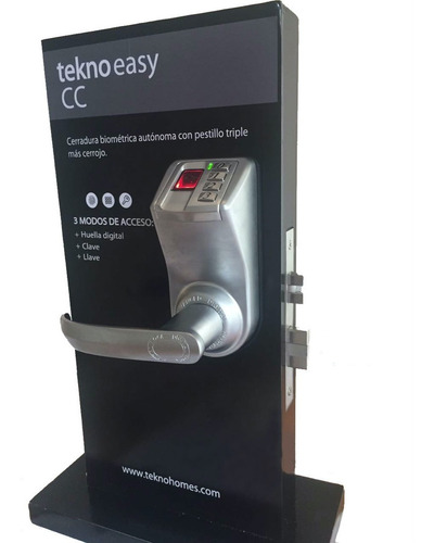 Cerradura Digital Biometrica Tekno Easy Plus Cc Huella Clave