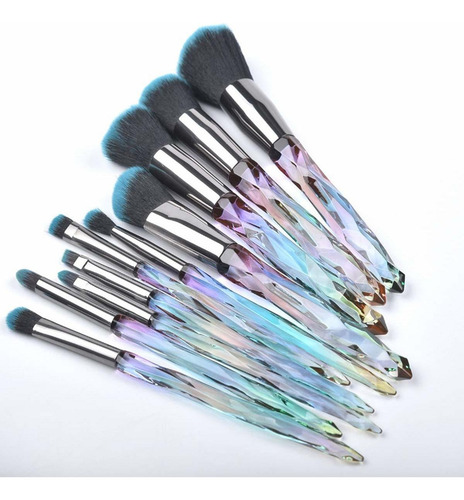 Juego De Brochas De Maquillaje De Cristal Regalo De Belleza