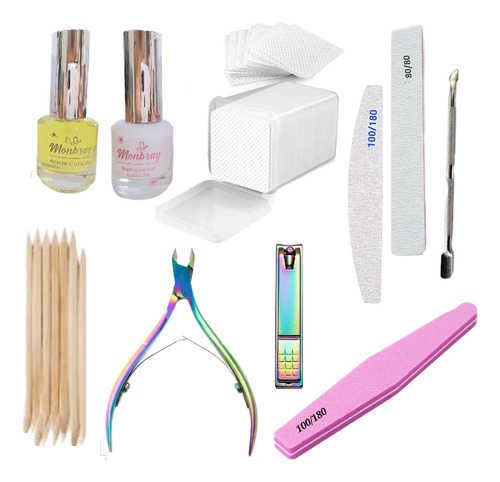 Kit Básico Utensilios Para Manicure Pedicure Uñas 