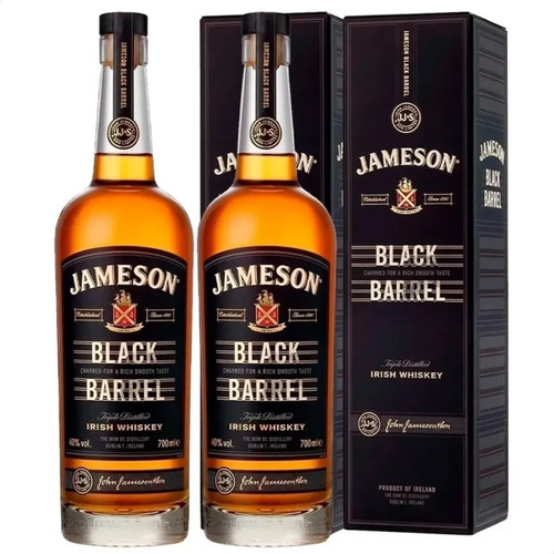 Whisky Jameson Black Barrel Irlandes - Pack X2 Unidades