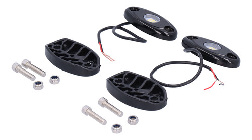 Par De Faros Trail Rig Rock, Color Blanco, 9 Led, Chasis Ip6