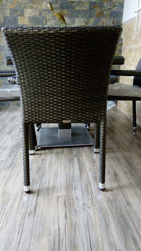 Elegante Comedor Rattan Sintético, Exteriores, Jardín