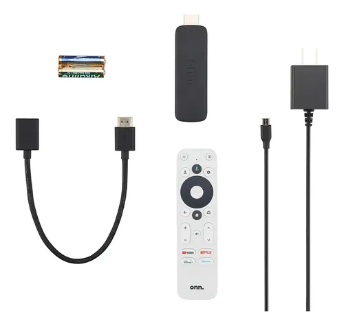 Onn 2k Fhd Streaming Stick Con Google Tv Color Negro Tipo De