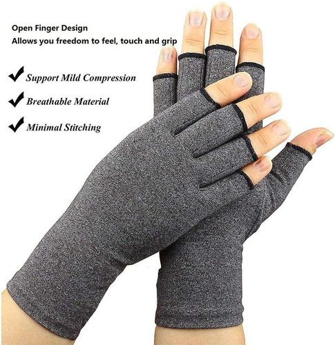 Imagen 7 de 10 de Guantes De Compresión Reduce Dolores De Tendinitis Artritis
