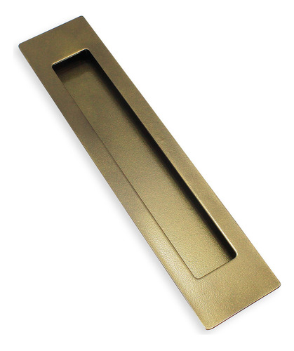 Puxador Concha De Embutir Para Porta Aço Inox 25cm Bronze