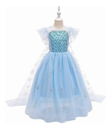 Vestido De Fiesta O Cumpleaños, Diseño Elsa De Frozen 2